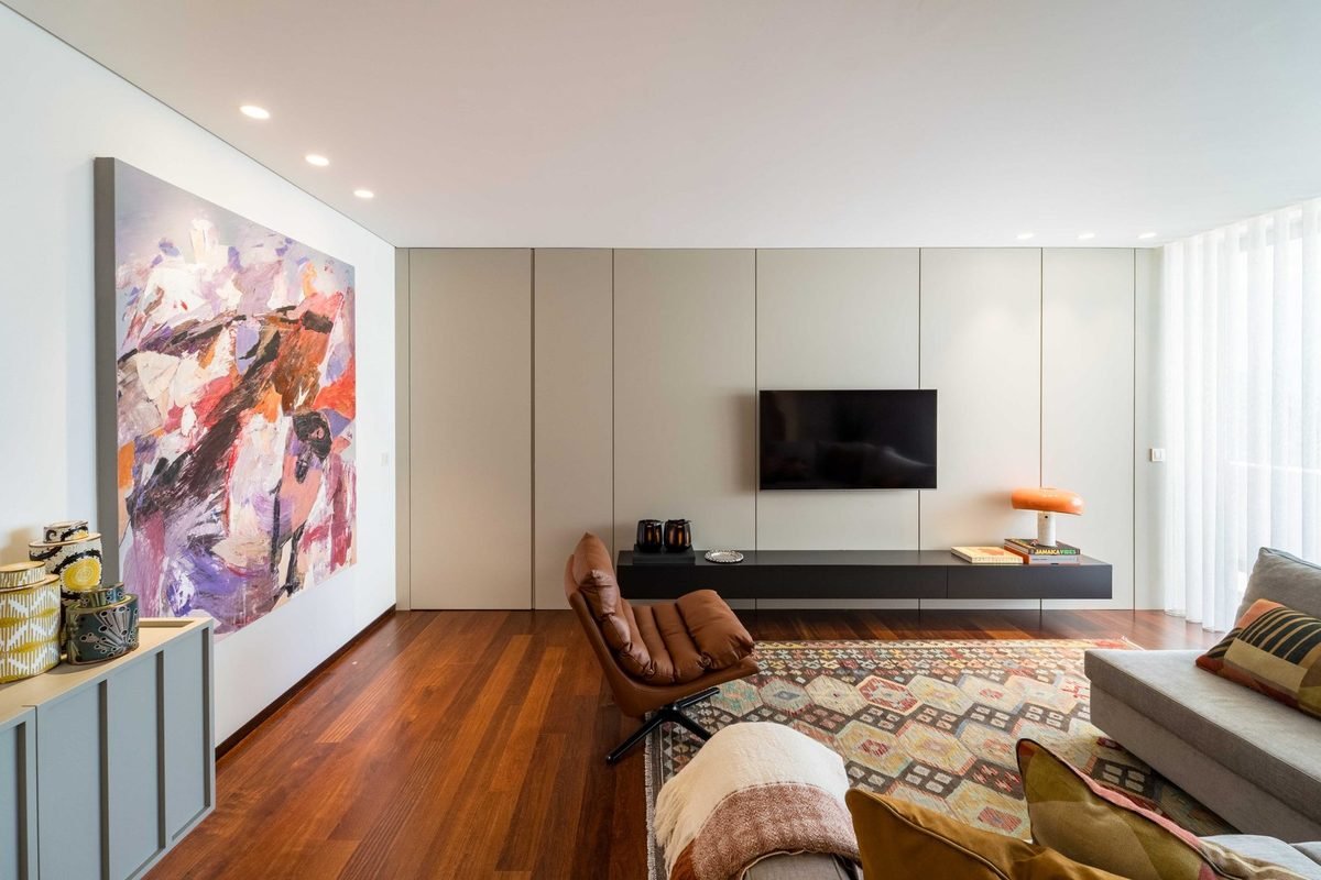 Sala do Apartamento – Porto, carpintaria Virama